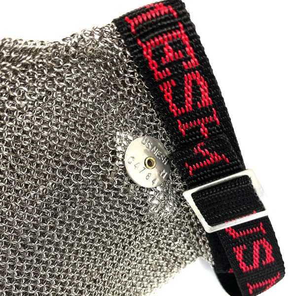 USM1105 Series - Stainless Steel Mesh Glove with Polypropylene Strap - Wrist Length - Image 2